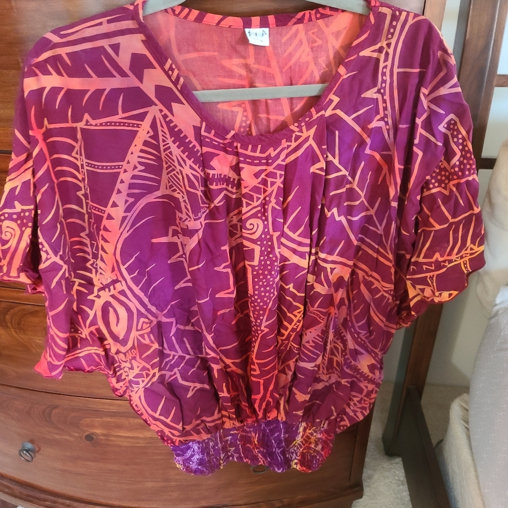 Women's Hawaiian Print Top